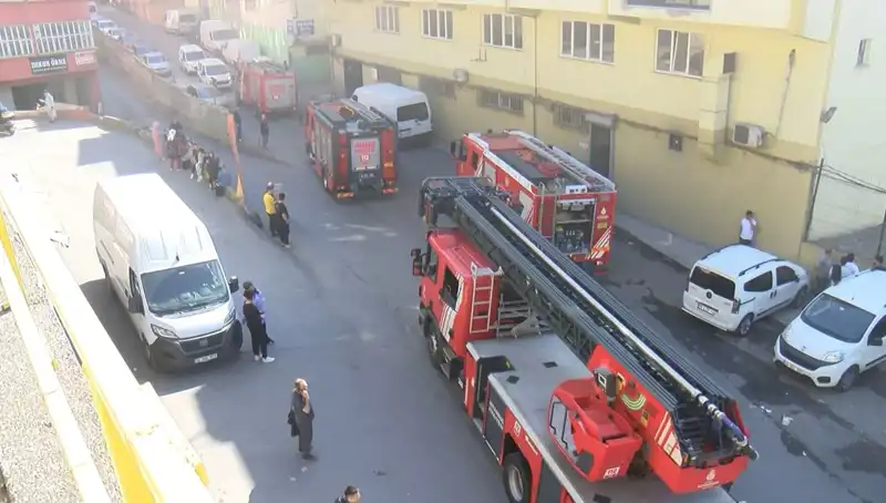 İstanbul'da Tekstil Atölyesinde Çıkan Yangın Paniğe Neden Oldu!