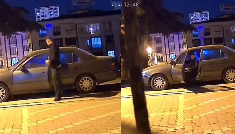 Park Halindeki Otomobili Saniyeler İçinde Çalan Hırsızlık Olayı Gündeme Bomba Gibi Düştü