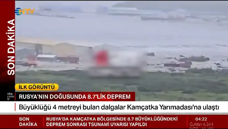 Kamçatka Kıyılarında İlk Tsunami Dalgaları Yeniden Ortaya Çıktı!