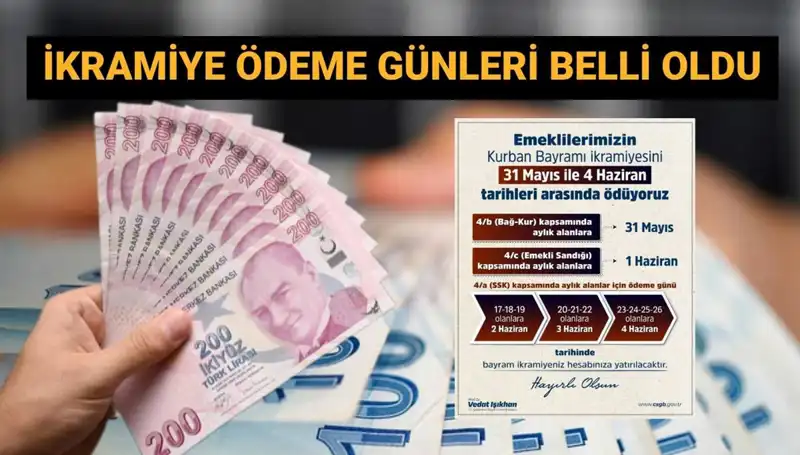 Emekli Bayram İkramiyeleri Ödemeleri İçin Tarih Belli Oldu!