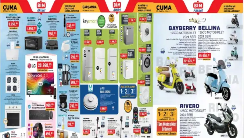 BİM 4 Mart Aktüel Ürünler Kataloğu: Elektronik ve Motosiklet Fırsatları Sizleri Bekliyor!