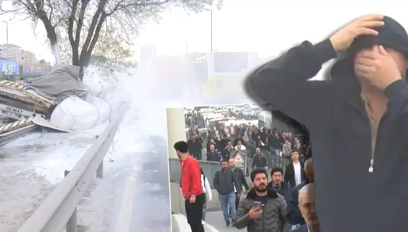 D-100'de Trafik Dehşeti: Alçı Yüklü TIR Bariyerlere Çarptı, Durum İçler Acısı!