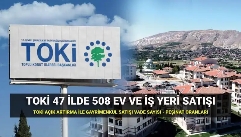 TOKİ 508 Konut ve İş Yeri Satışı: Açık Artırma Tarihleri ve Detayları Açıklandı!